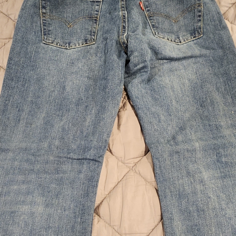 505 Levi's Boys Size 14 Reg. 27x27 Denium Blue Jeans